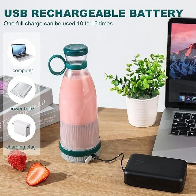 Travel Portable Juicer Bottle Blender USB Rechargeable