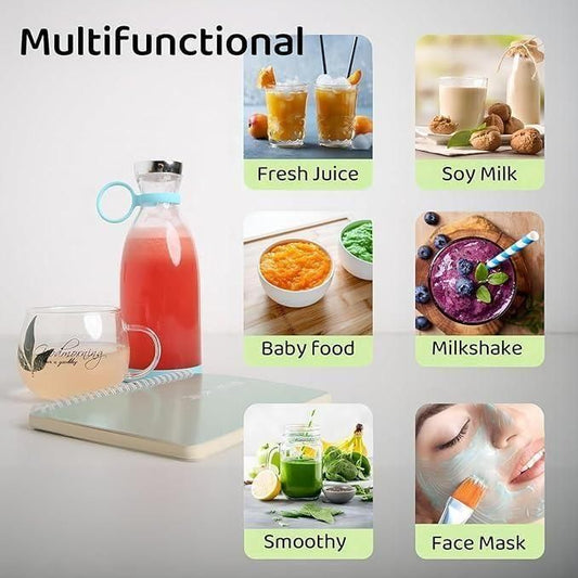 Travel Portable Juicer Bottle Blender USB Rechargeable