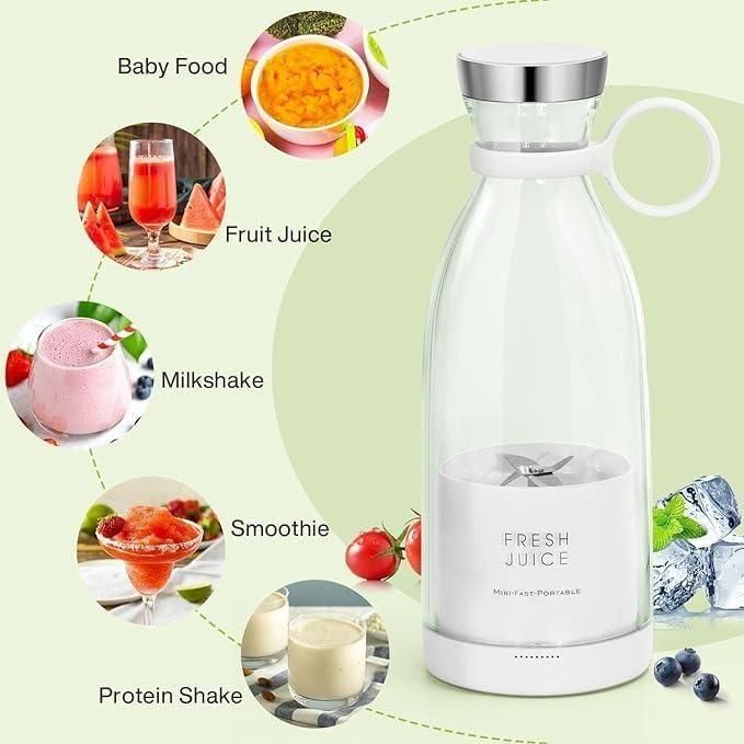 Travel Portable Juicer Bottle Blender USB Rechargeable